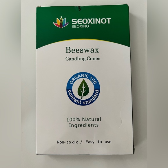 Organic Beeswax Ear Candles set/10 plus 5 protective discs - Picture 2 of 3